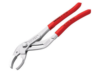 Knipex 81 03 250 SB Plastic Pipe Grip Pliers Chrome 250mm - 80mm Capacity KPX8103250