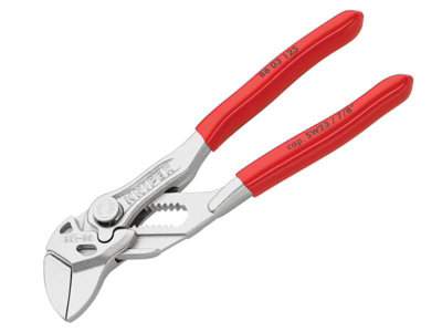 Knipex 86 03 125 SB Mini Pliers Wrench PVC Grips 125mm - 23mm Capacity KPX8603125