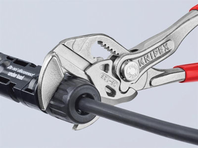 Knipex 86 03 125 SB Mini Pliers Wrench PVC Grips 125mm - 23mm Capacity KPX8603125
