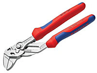 Knipex 86 05 180 SB Pliers Wrench Multi-Component Grip 180mm - 40mm Capacity KPX8605180