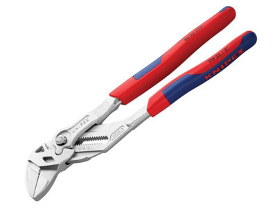 Knipex 86 05 250 SB Pliers Wrench Multi-Component Grip 250mm - 52mm Capacity KPX8605250