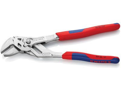 Knipex 86 05 250 SB Pliers Wrench Multi-Component Grip 250mm - 52mm Capacity KPX8605250