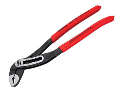 Knipex 88 01 250 Alligator Water Pump Pliers PVC Grip 250mm - 50mm Capacity (Loose) KPX8801250L