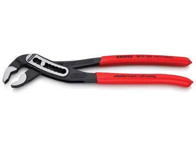 Knipex 88 01 250 Alligator Water Pump Pliers PVC Grip 250mm - 50mm Capacity (Loose) KPX8801250L