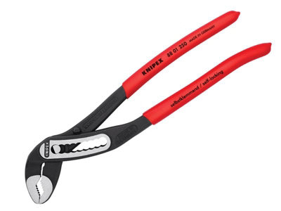 Knipex 88 01 250 Alligator Water Pump Pliers PVC Grip 250mm - 50mm Capacity (Loose) KPX8801250L