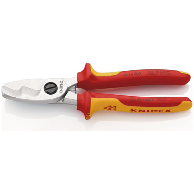 KNIPEX 95 16 200 SB VDE Insulated Cable Shears, 200mm  34059