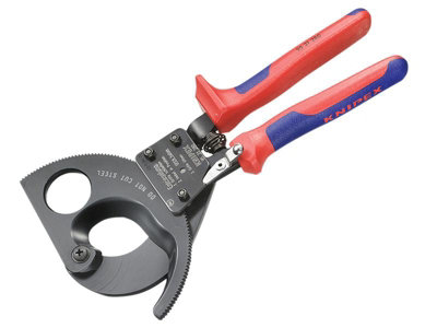 Knipex 95 31 280 Cable Shears Ratchet Action Multi-Component Grip 280mm ...