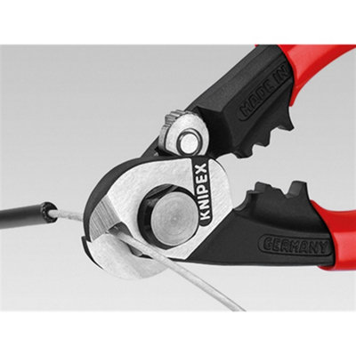 Knipex 95 Series Wire Rope Cutters Multi Colour (PVC Grips, 190mm)