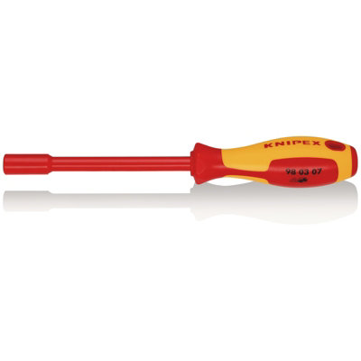 KNIPEX 98 03 07 VDE Insulated Nut Driver, 7.0 x 125mm 18737