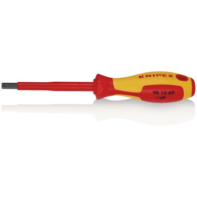 KNIPEX 98 13 60 VDE Insulated Hexagon Screwdriver, 6.0 x 75mm 18779