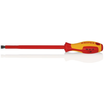 KNIPEX 98 20 10 VDE Insulated  Slotted Screwdriver, 10.0 x 200mm 18798