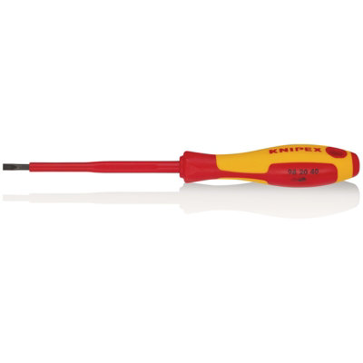 KNIPEX 98 20 40 VDE Insulated Slotted Screwdriver, 4.0 x 100mm 18791