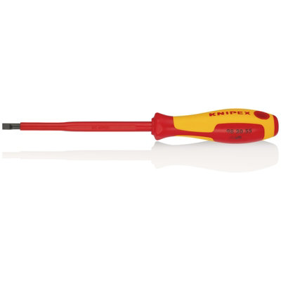 KNIPEX 98 20 55 VDE Insulated  Slotted Screwdriver, 5.5 x 125mm 18793