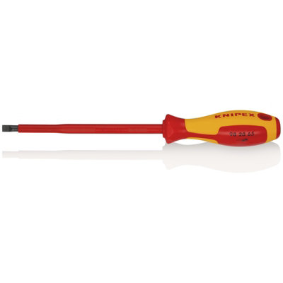 KNIPEX 98 20 65 VDE Insulated  Slotted Screwdriver, 6.5 x 150mm 18796