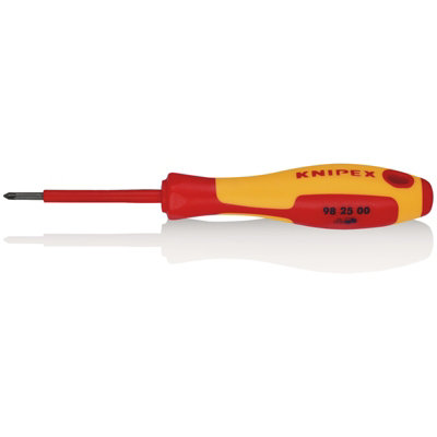 KNIPEX 98 25 00 VDE Insulated Pozidriv Screwdriver, PZ0 x 60mm 76807