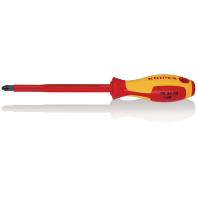 KNIPEX 98 25 03 VDE Insulated Pozidriv Screwdriver, PZ3 x 150 mm 69668