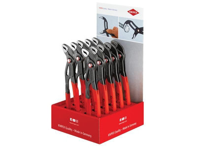 Knipex Cobra Quickset Waterpump Pliers Counter Display (10 X Kpx8721250)