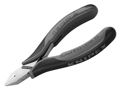 KNIPEX ESD Electronics Diagonal Cutters with Pointed Head 115mm for ...