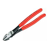 Knipex High Leverage Diagonal Cutters Side Cut Pliers PVC Grip 200mm KPX7401200