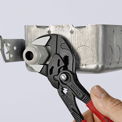 Knipex 86 03 180 Pliers Wrench – 7 Inch, Adjustable, Chrome-Vanadium Steel – Made In Germany