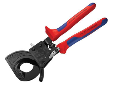 Knipex - Ratchet Action Cable Shears Multi-Component Grip 250mm