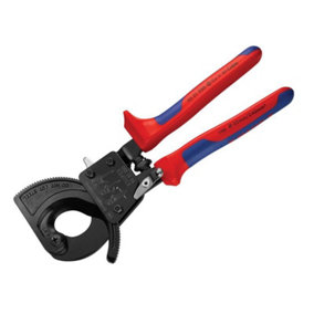 Knipex - Ratchet Action Cable Shears Multi-Component Grip 250mm