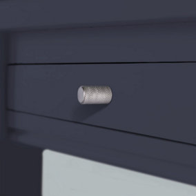 Knurled Cylinder Knob - Stainless Steel