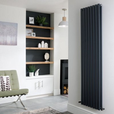 Koda Double Radiator Anthracite 1800x360mm