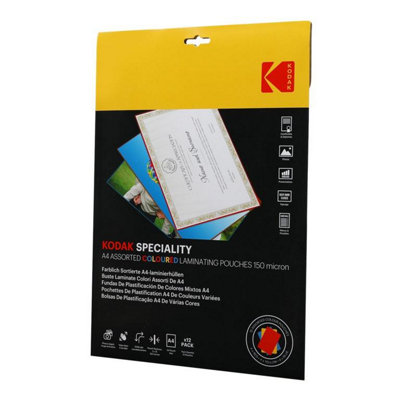 Kodak A4 Laminating Pouches (Pack of 12) White (One Size) Price Comparisons | Compare The Build