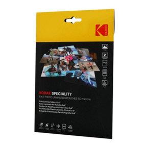 Kodak Plastic Laminating Pouches (Pack of 25) Transparent (One Size)