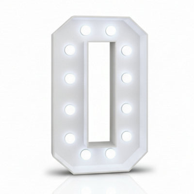 KOKOMA LED Light Up Number for Party Decoration Number 0