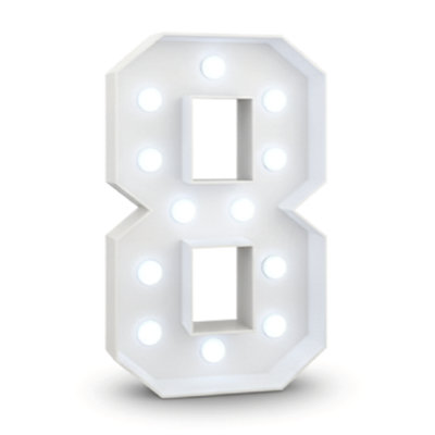 KOKOMA LED Light Up Number for Party Decoration Number 8