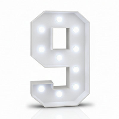 KOKOMA LED Light Up Number for Party Decoration Number 9