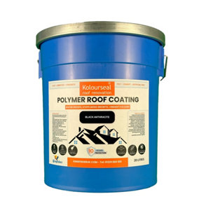Kolourseal Roof Paint - Black Anthracite - Water Proofs - Stops Moss Growth - Vibrant Colours - 10 Year Lifespan