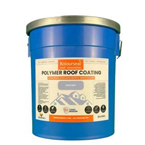 Kolourseal Roof Paint - Dove Grey - Water Proofs - Stops Moss Growth - Vibrant Colours - 10 Year Lifespan