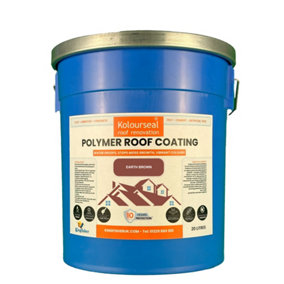 Kolourseal Roof Paint - Earth Brown - Water Proofs - Stops Moss Growth - Vibrant Colours - 10 Year Lifespan