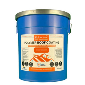 Kolourseal Roof Paint - Spanish Terracotta - Water Proofs - Stops Moss Growth - Vibrant Colours - 10 Year Lifespan