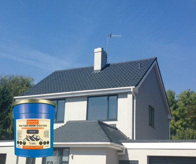 Kolourseal Roof Paint - Stoker Grey - Water Proofs - Stops Moss Growth - Vibrant Colours - 10 Year Lifespan