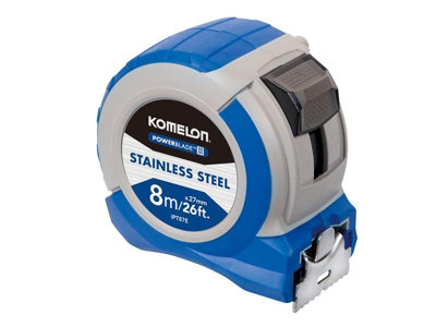 Komelon IPT87E Stainless Steel PowerBlade Pocket Tape 8m/26ft (Width 27mm) KOMIPT87E