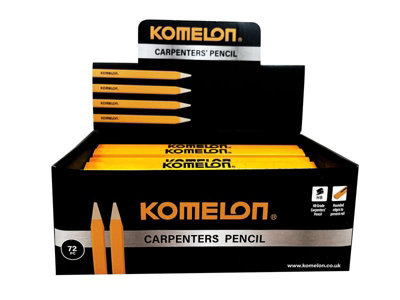 Komelon KCP72 HB Carpenter's Pencils Box of 72 KOMKCP72