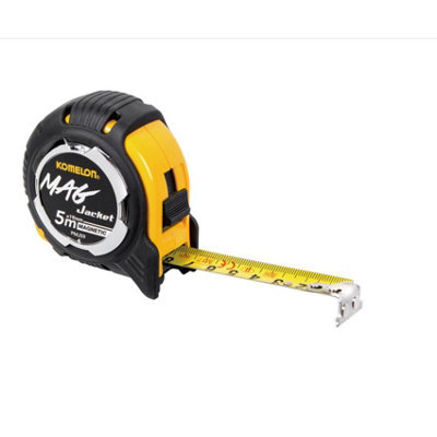 Komelon MAG-XT Jacket 5m 16ft Tape Measure Metric Imperial Magnetic Extra Grip