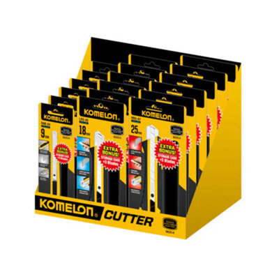 Komelon Snap-Off Blade CDU, 18 Piece