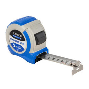 Komelon - Stainless Steel PowerBlade Pocket Tape 5m/16ft (Width 27mm)