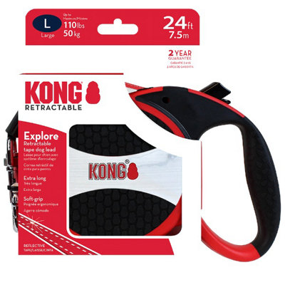 KONG Explore Retractable Red L Up To 50Kg 7.5M
