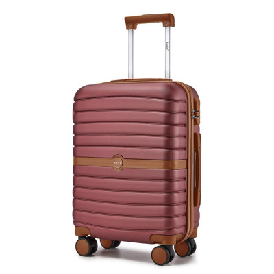 KONO 20 Inch ABS+PC Hard Shell Cabin Suitcase Carry-On Luggage, 3-Digit ...