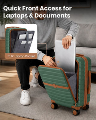 KONO 21Inch ABS+PC Hard Shell Luggage Cabin Carry-On Suitcase ...