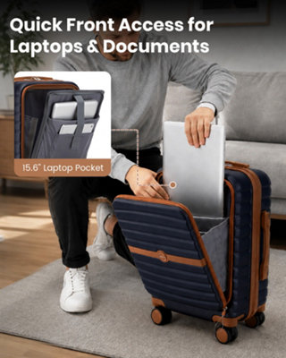 KONO 21Inch ABS+PC Hard Shell Luggage Cabin Carry-On Suitcase ...