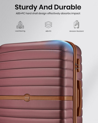 KONO 28 Inch ABS+PC Hard Shell Large Suitcase Check-In Luggage, 3-Digit ...