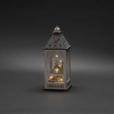 Konstsmide Christmas Lights/LED Winter Christmas Village Wooden Lantern