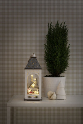 Konstsmide Christmas Lights/LED Winter Christmas Village Wooden Lantern